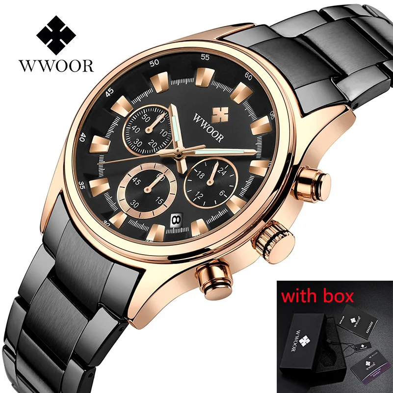 WWOOR Men's Watches Luxury Business Watch For Men Waterproof Chronograph Wristwatch True Three Eyes Six Pins relogio masculino
WWOOR Men's Watches Luxury Business Watch For Men Waterproof Chronograph Wristwatch True Three Eyes Six Pins relogio masculino