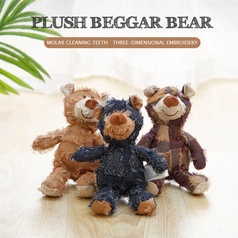New Dog Cat Toy Decompression Cute Plush Beggar Cowboy Bear Wear-Resistant Bite-Resistant Teeth Cleaning Pet Supplies Toys
New Dog Cat Toy Decompression Cute Plush Beggar Cowboy Bear Wear-Resistant Bite-Resistant Teeth Cleaning Pet Supplies Toys