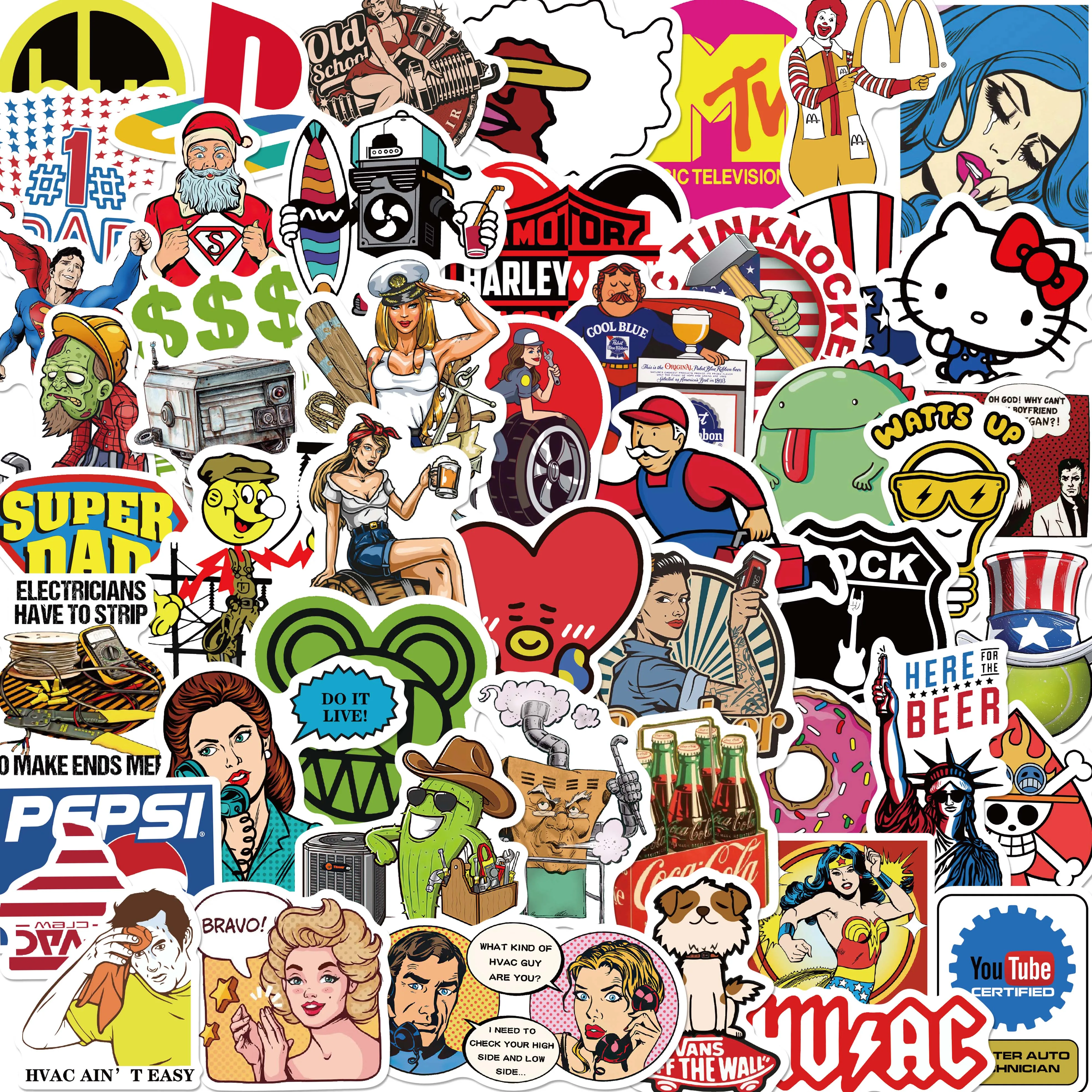 10/50PCS Cool Brand Logo Stickers Decals Skateboard Phone Car Guitar Luggage Wall DIY Waterproof Graffiti Sticker Kid Toy
10/50PCS Cool Brand Logo Stickers Decals Skateboard Phone Car Guitar Luggage Wall DIY Waterproof Graffiti Sticker Kid Toy