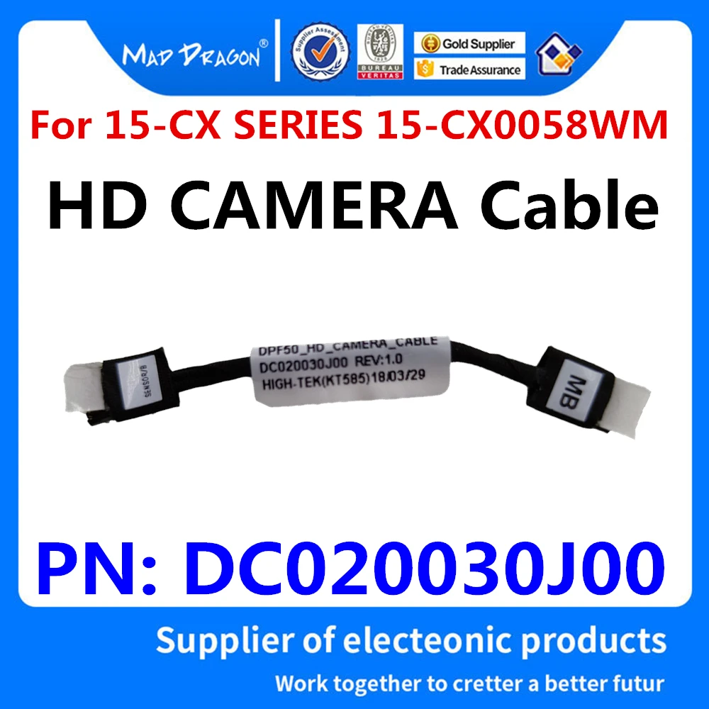 Новый оригинальный ноутбук LVDS LCD EDP видео кабель HD камера кабель для HP 15-CX 15-CX0058WM 15-cx серии TPN-C133 DPF50 DC020030J00
Новый оригинальный ноутбук LVDS LCD EDP видео кабель HD камера кабель для HP 15-CX 15-CX0058WM 15-cx серии TPN-C133 DPF50 DC020030J00