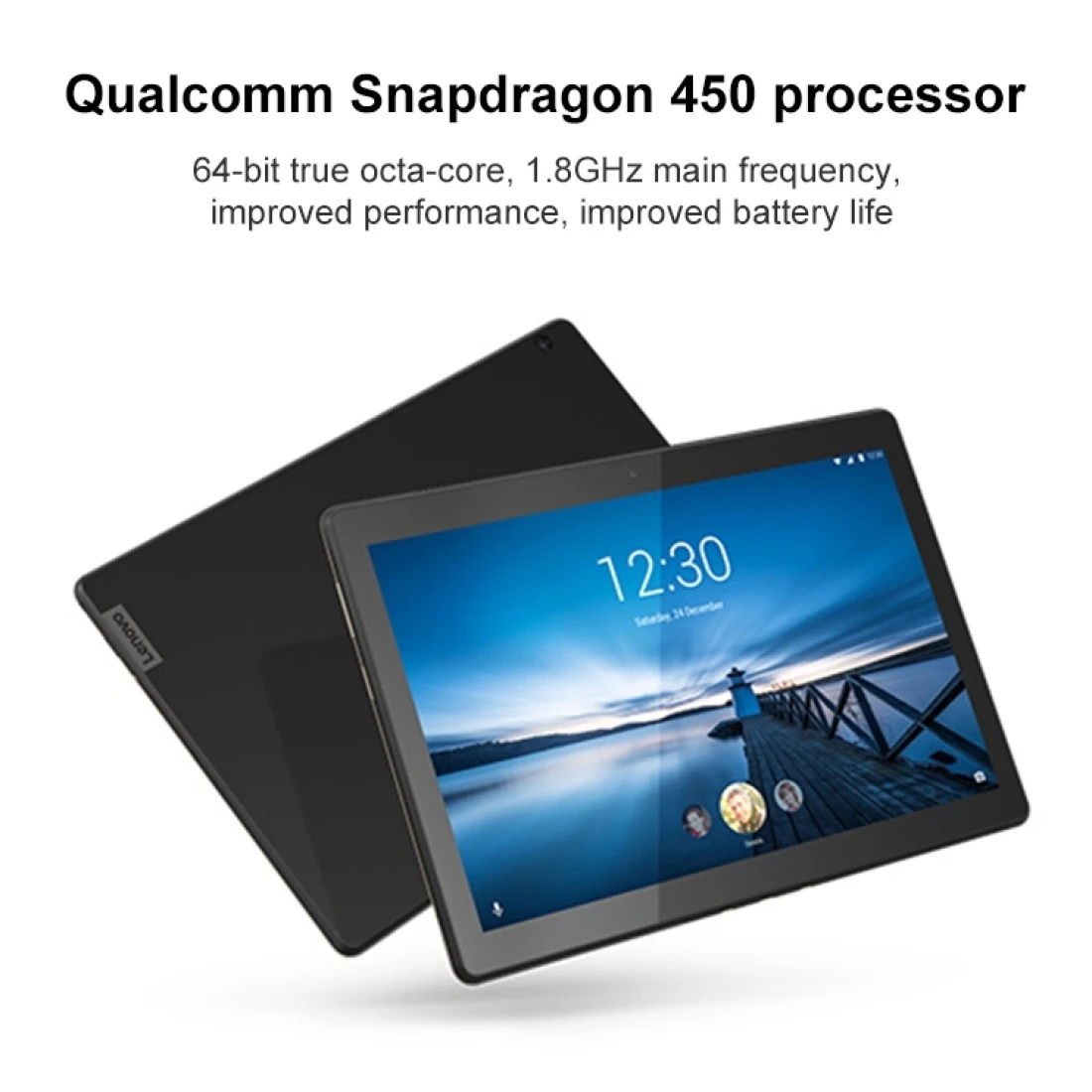 

Lenovo Tab M10 TB-X605M 10.1" Tablet PC 3GB+32GB Qualcomm Snapdragon 450 Octa Core Android 8.0 WiFi 4G LTE Dual Camera 4850mAh