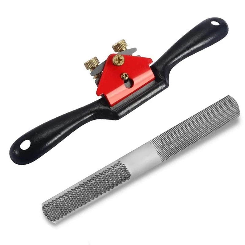 2PCS Carpentry Tools,Adjustable SpokeShave with Flat Base, 4-In-1 Wood Rasp File for Wood Craft,Wood Working
2PCS Carpentry Tools,Adjustable SpokeShave with Flat Base, 4-In-1 Wood Rasp File for Wood Craft,Wood Working