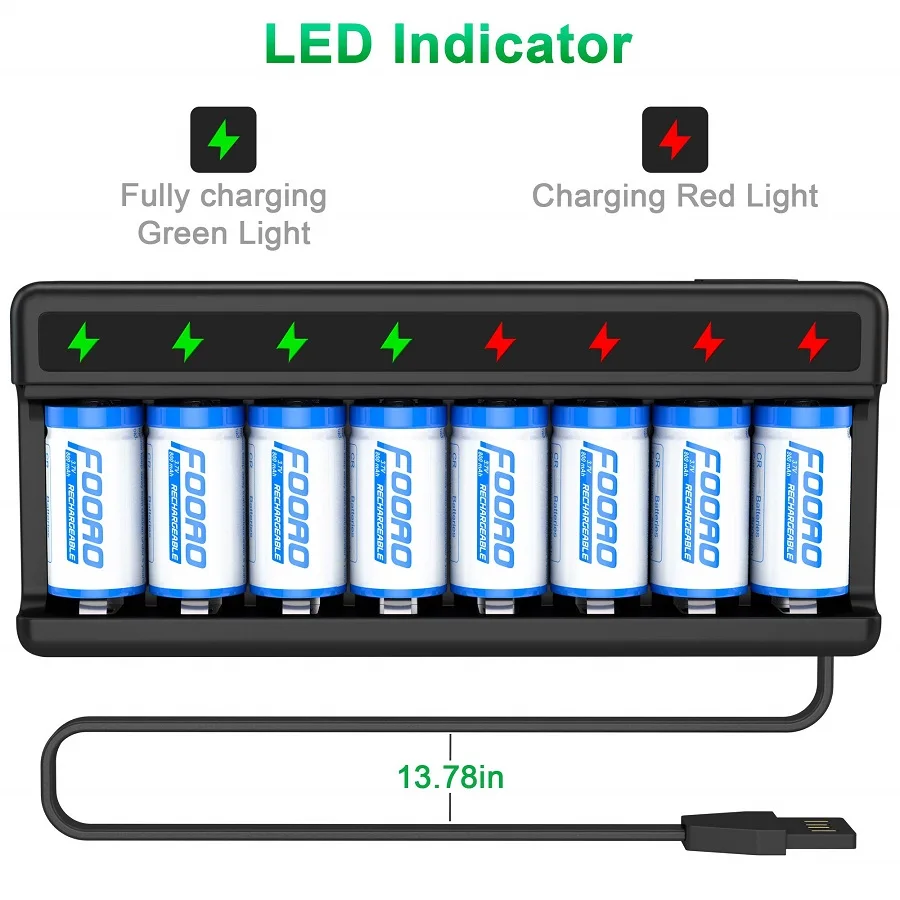 CR123A Batteries for Arlo Rechargeable,3.7V Arlo Wireless Cameras Battery and CR123A Battery Charger for Arlo VMC3030/ VMK3200/
CR123A Batteries for Arlo Rechargeable,3.7V Arlo Wireless Cameras Battery and CR123A Battery Charger for Arlo VMC3030/ VMK3200/