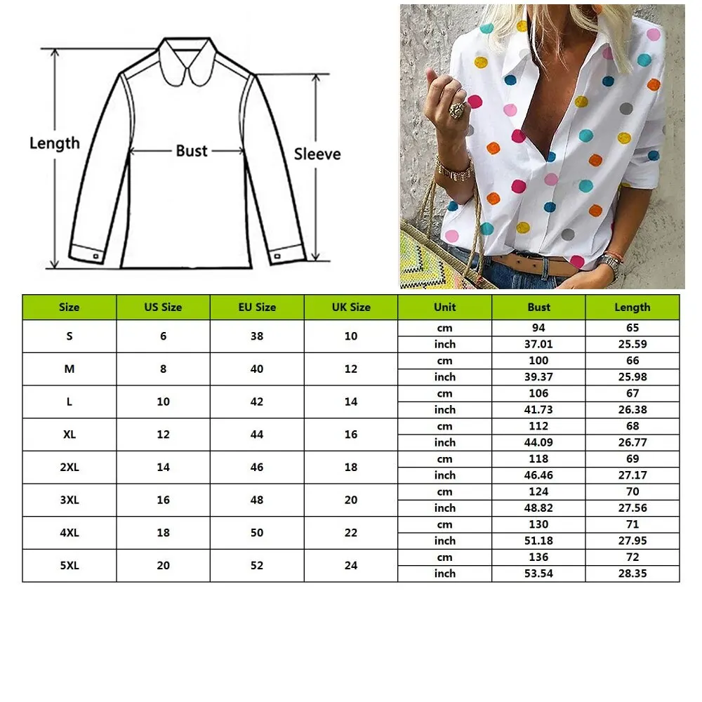 Women Dot Print Blouses Chiffon Colourful Tops Slim Office Lady Shirt And Blouses 2021 Casual V Neck Turn Down Collar Slim Shirt
Women Dot Print Blouses Chiffon Colourful Tops Slim Office Lady Shirt And Blouses 2021 Casual V Neck Turn Down Collar Slim Shirt