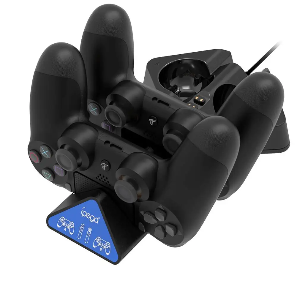 Triangle 4 in 1 Quad Charger Dock Charging Stand Station for Playstation PS4 Controller PS VR Controllers Move LED | Электроника