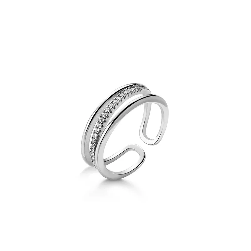 925 Silver Sweet Layered Lines Ring Vintage Punk Charm Boho Minimalism Birthday Gift Haut Femme Anillos Rings for Women Jewelry
925 Silver Sweet Layered Lines Ring Vintage Punk Charm Boho Minimalism Birthday Gift Haut Femme Anillos Rings for Women Jewelry