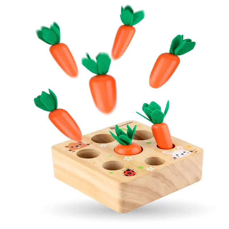 Wooden Toys Baby Montessori Toy Set Pulling Carrot Shape Matching Size Cognition Montessori Educational Toy Wooden Toys baby
Wooden Toys Baby Montessori Toy Set Pulling Carrot Shape Matching Size Cognition Montessori Educational Toy Wooden Toys baby