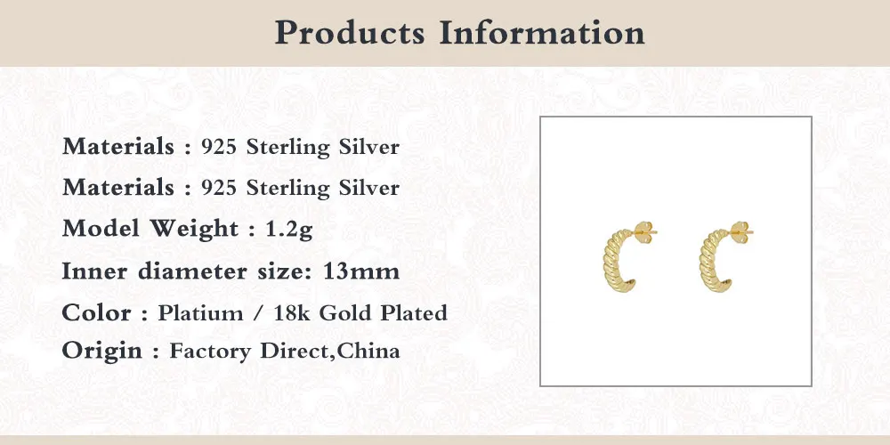 AIDE Ins Earrings For Women Fashion Twist 925 Sterling Silver Earrings Dangle Piercing Jewelry Ear Cuffs Pendientes #11.12
AIDE Ins Earrings For Women Fashion Twist 925 Sterling Silver Earrings Dangle Piercing Jewelry Ear Cuffs Pendientes #11.12