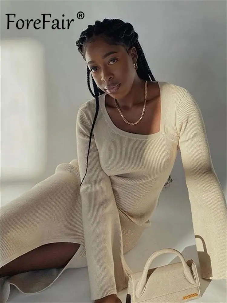 Forefair Knitted Bodycon Casual Elegant Women 2 Pieces Suits with Skirt 2021 Autumn Winter Fashon Chic Women's Skirts Sets
Forefair Knitted Bodycon Casual Elegant Women 2 Pieces Suits with Skirt 2021 Autumn Winter Fashon Chic Women's Skirts Sets