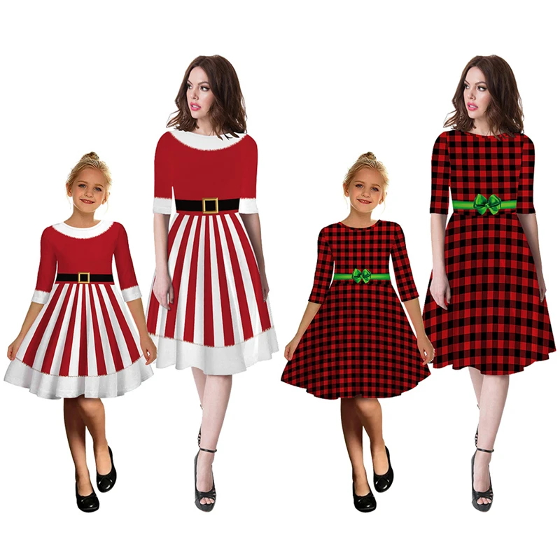 Family Matching Outfits Womens Skirts Autumn New Christmas Plaid Print Mother Daughter Parent Child Dress Kids Girl Home Clothes
Family Matching Outfits Womens Skirts Autumn New Christmas Plaid Print Mother Daughter Parent Child Dress Kids Girl Home Clothes