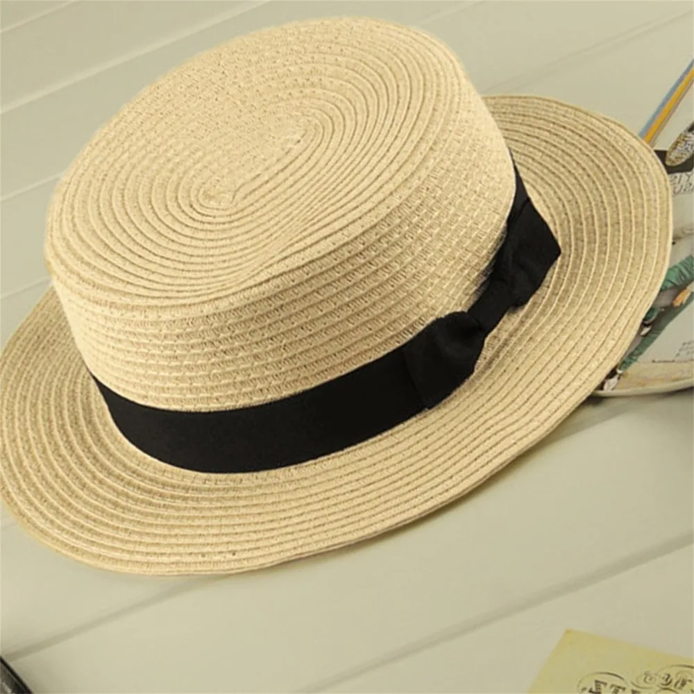 Boater Sun Caps Ribbon Round Flat Top Straw Beach Hat for Mother Kids Panama Summer Hats Straw Snapback Gorras Outdoor Sunscreen
Boater Sun Caps Ribbon Round Flat Top Straw Beach Hat for Mother Kids Panama Summer Hats Straw Snapback Gorras Outdoor Sunscreen