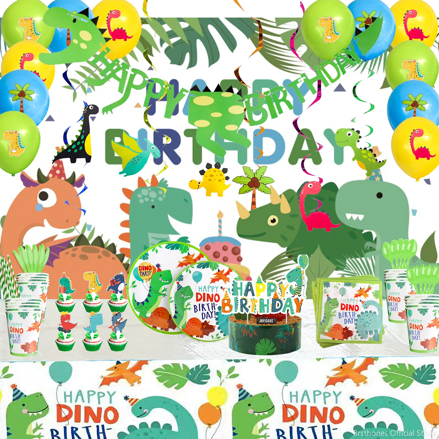 Dinosaur Party Disposable Tableware Set Kids Birthday Decorations Baby Shower Jungle Dino Balloons Backdrops Dinnerware Supplies
Dinosaur Party Disposable Tableware Set Kids Birthday Decorations Baby Shower Jungle Dino Balloons Backdrops Dinnerware Supplies