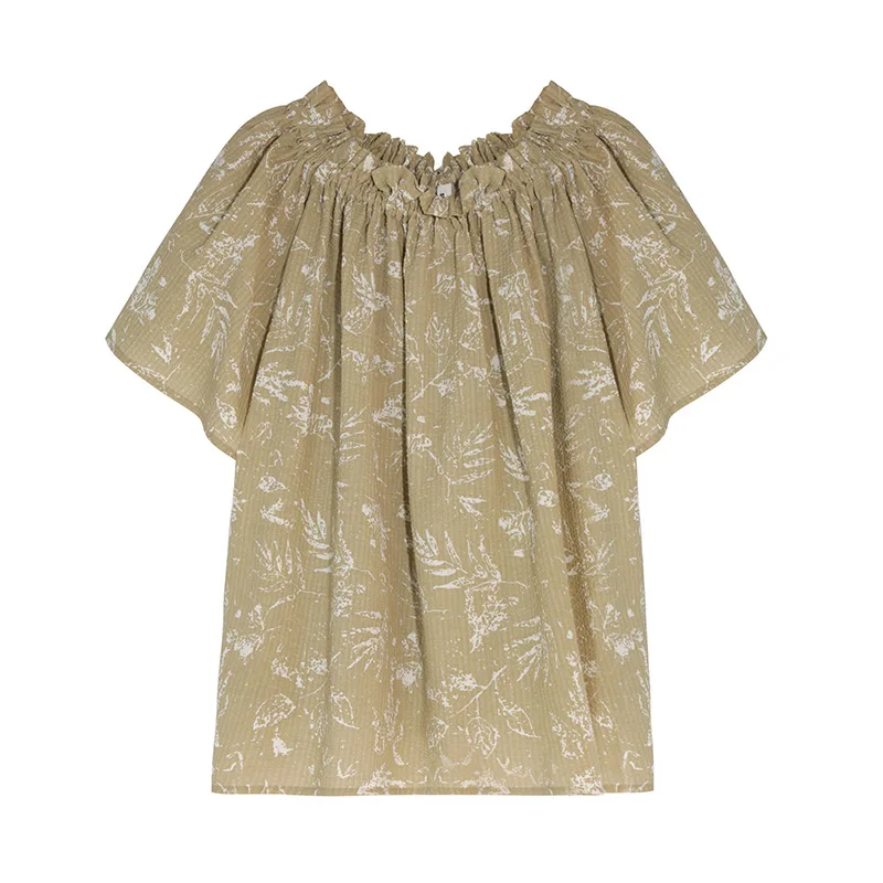 All-match Slash Neck Korean Casual Loose Puff Sleeve Print Shirt Women Simple Fresh Sweet Tops Ruffles Summer Blusa Feminina
All-match Slash Neck Korean Casual Loose Puff Sleeve Print Shirt Women Simple Fresh Sweet Tops Ruffles Summer Blusa Feminina