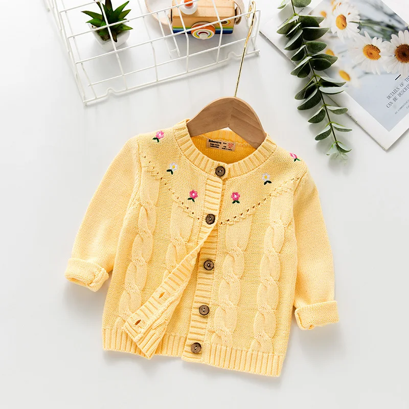 Korean Style Baby Girls Sweater Embroidery Flower Knitted Cardigan Infant Girls Cardigan Jacket DT210
Korean Style Baby Girls Sweater Embroidery Flower Knitted Cardigan Infant Girls Cardigan Jacket DT210