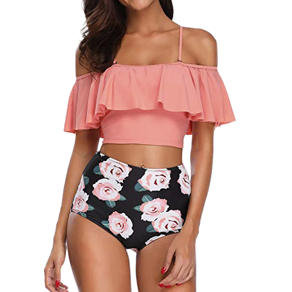 Sexy Swimming Suit for Women 2 Piece High Waist Swimsuit Plus Size Ruffled Multicolor Printed Swimwear Triangle Bikini Tankini
Sexy Swimming Suit for Women 2 Piece High Waist Swimsuit Plus Size Ruffled Multicolor Printed Swimwear Triangle Bikini Tankini