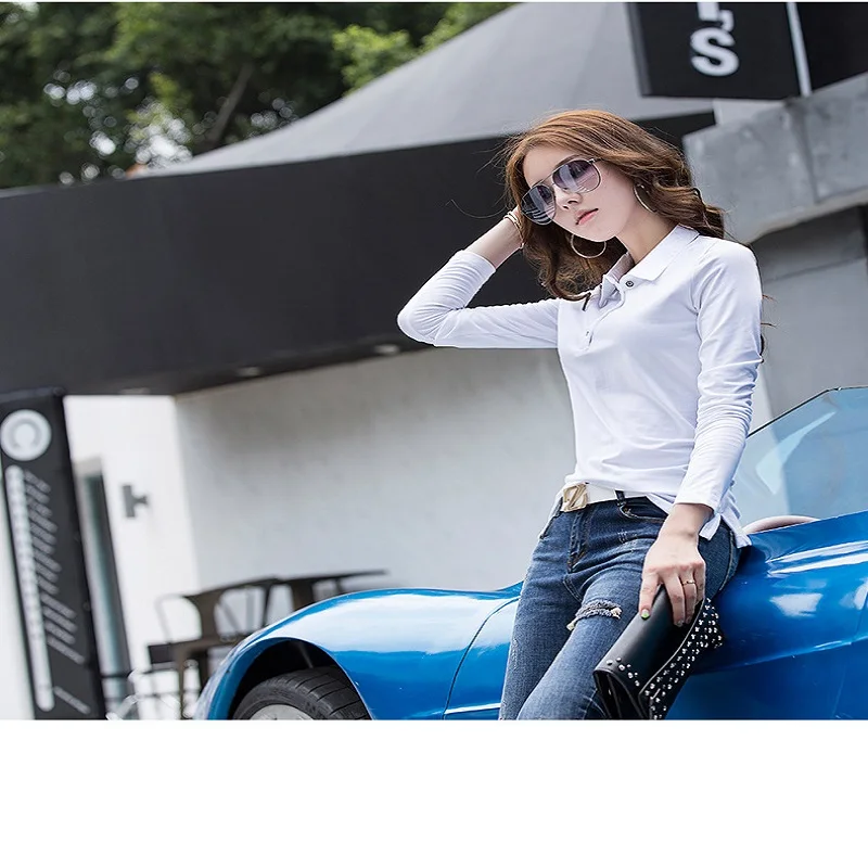 New Korean Modal Cotton T-shirt Long-Sleeved Plus-Size V-neck Polo Shirt With NLapel Top
New Korean Modal Cotton T-shirt Long-Sleeved Plus-Size V-neck Polo Shirt With NLapel Top