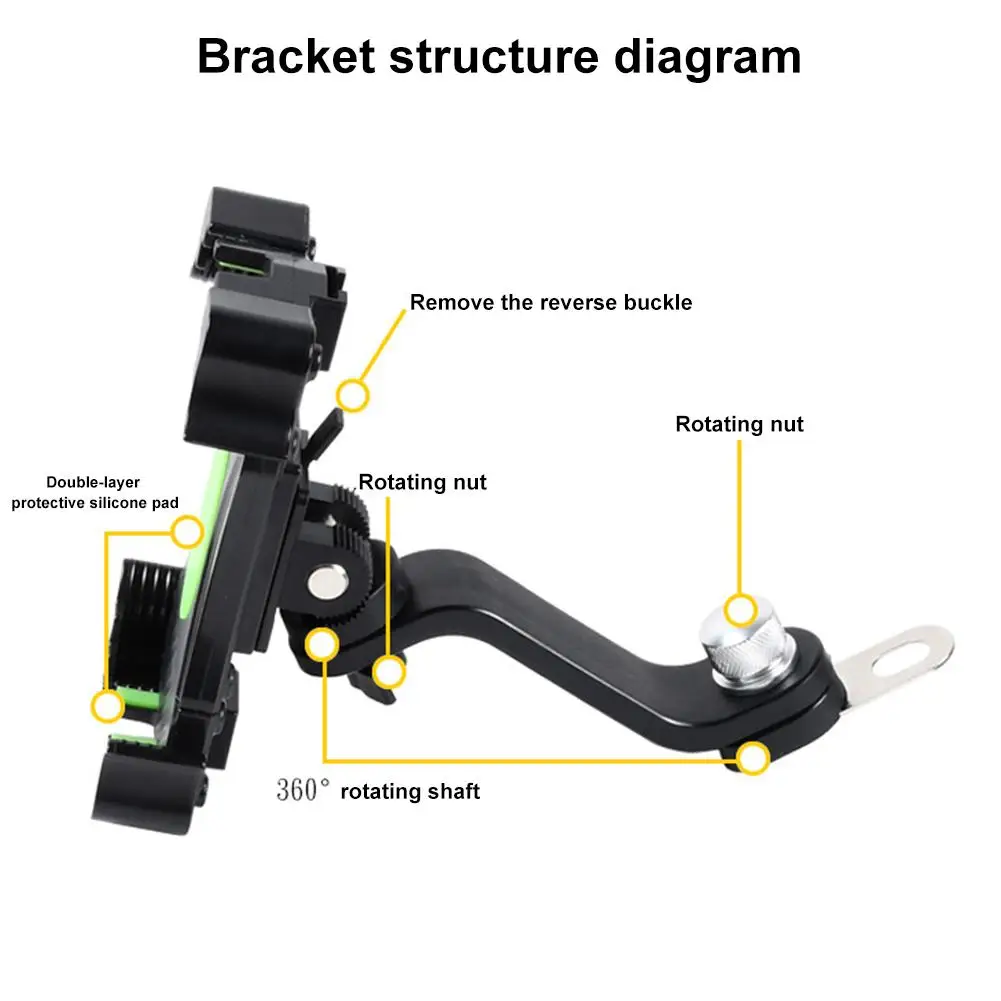 Motorcycle Bicycle Moto Bike Phone Holder 360 Rotate Stable Universal Bicycle Mobile Phone Bracket for IPhone Android Smartphone
Motorcycle Bicycle Moto Bike Phone Holder 360 Rotate Stable Universal Bicycle Mobile Phone Bracket for IPhone Android Smartphone