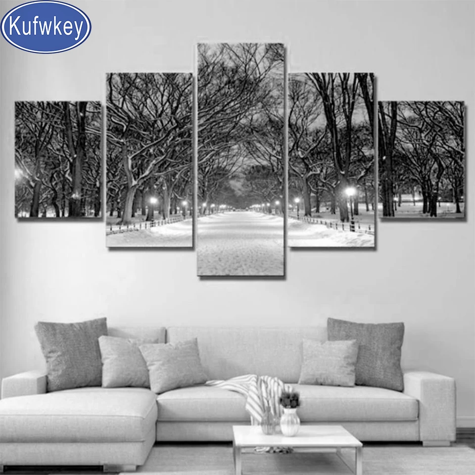 Kufwkey diy diamond painting 5 Panel Black White Tree For Living Room Home Decor 5d Diamond Embroidery Abstract Cross Stitch kit
Kufwkey diy diamond painting 5 Panel Black White Tree For Living Room Home Decor 5d Diamond Embroidery Abstract Cross Stitch kit
