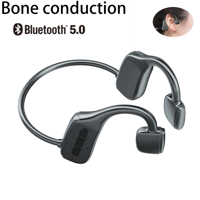 G2 Bone Conduction Headphones Bluetooth-compatible Wireless Waterproof Comfortable Wear Ear Hook Light Weight Sports Earphones
G2 Bone Conduction Headphones Bluetooth-compatible Wireless Waterproof Comfortable Wear Ear Hook Light Weight Sports Earphones
