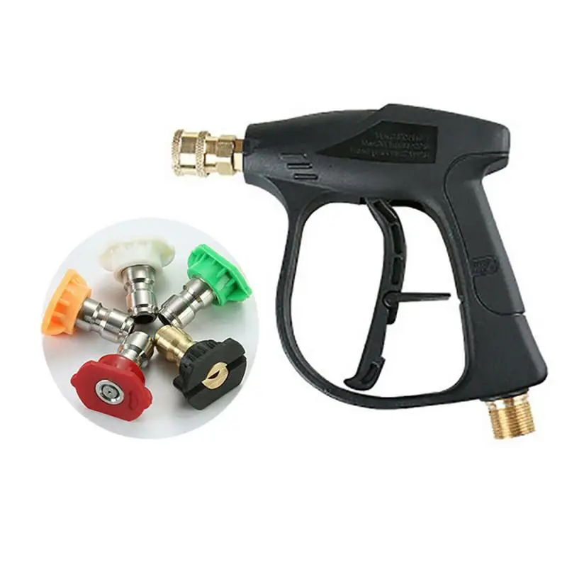 14mm M22 Socket 1/4" Quick Release Snow Foam Gun Pressure Car Washer With 5pcs Soap Spray Nozzles Car Wash Cleaning Tools
14mm M22 Socket 1/4" Quick Release Snow Foam Gun Pressure Car Washer With 5pcs Soap Spray Nozzles Car Wash Cleaning Tools
