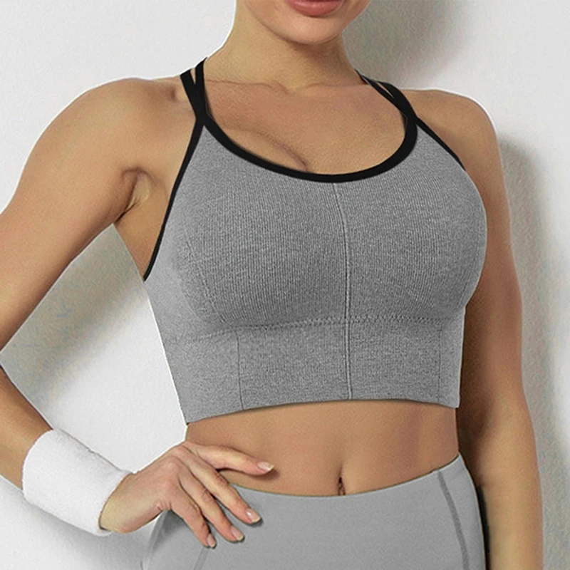 Fitness Yoga Sports Bra For Womens Gym Workout Running Padded Tank Top Sexy Solid Push Up Sport Bra Athletic Vest Underwear
Fitness Yoga Sports Bra For Womens Gym Workout Running Padded Tank Top Sexy Solid Push Up Sport Bra Athletic Vest Underwear