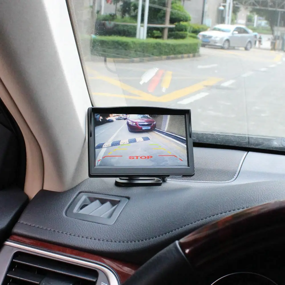 DIYKIT 5" Backup Car Monitor Waterproof Reverse LED Night Vision Rear View Car Camera free Car Charger for Parking Assistance
DIYKIT 5" Backup Car Monitor Waterproof Reverse LED Night Vision Rear View Car Camera free Car Charger for Parking Assistance