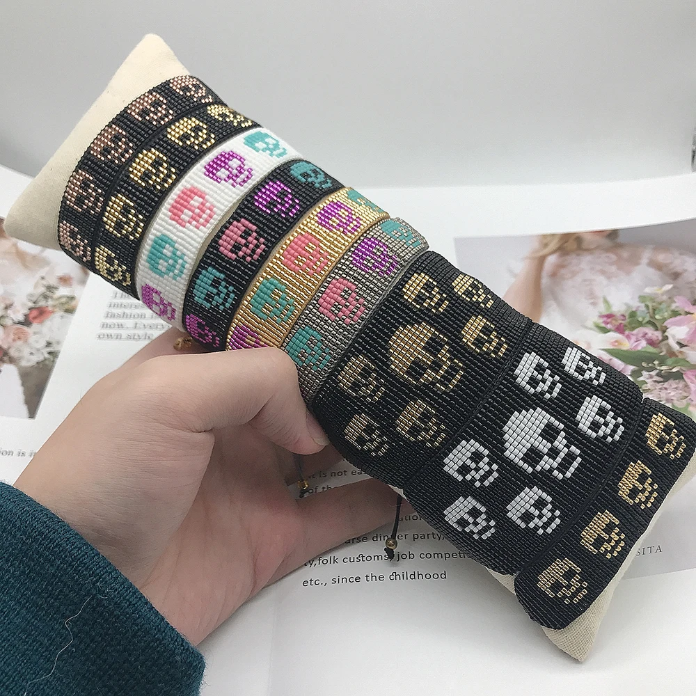 BLUESTAR 2021 MIYUKI Bracelet Women Bracelet Skull Pulseras Mujer Moda Handmade Braided Bead Armband
BLUESTAR 2021 MIYUKI Bracelet Women Bracelet Skull Pulseras Mujer Moda Handmade Braided Bead Armband