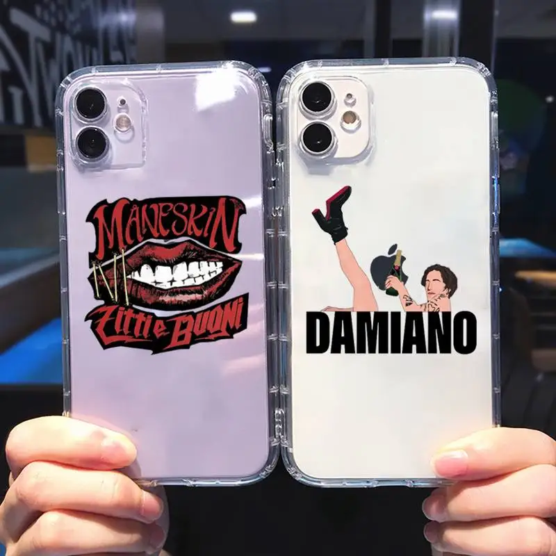 Maneskin David Damiano Phone Case For iphone 13 12 11 8 7 plus mini x xs xr pro max Transparent soft
Maneskin David Damiano Phone Case For iphone 13 12 11 8 7 plus mini x xs xr pro max Transparent soft