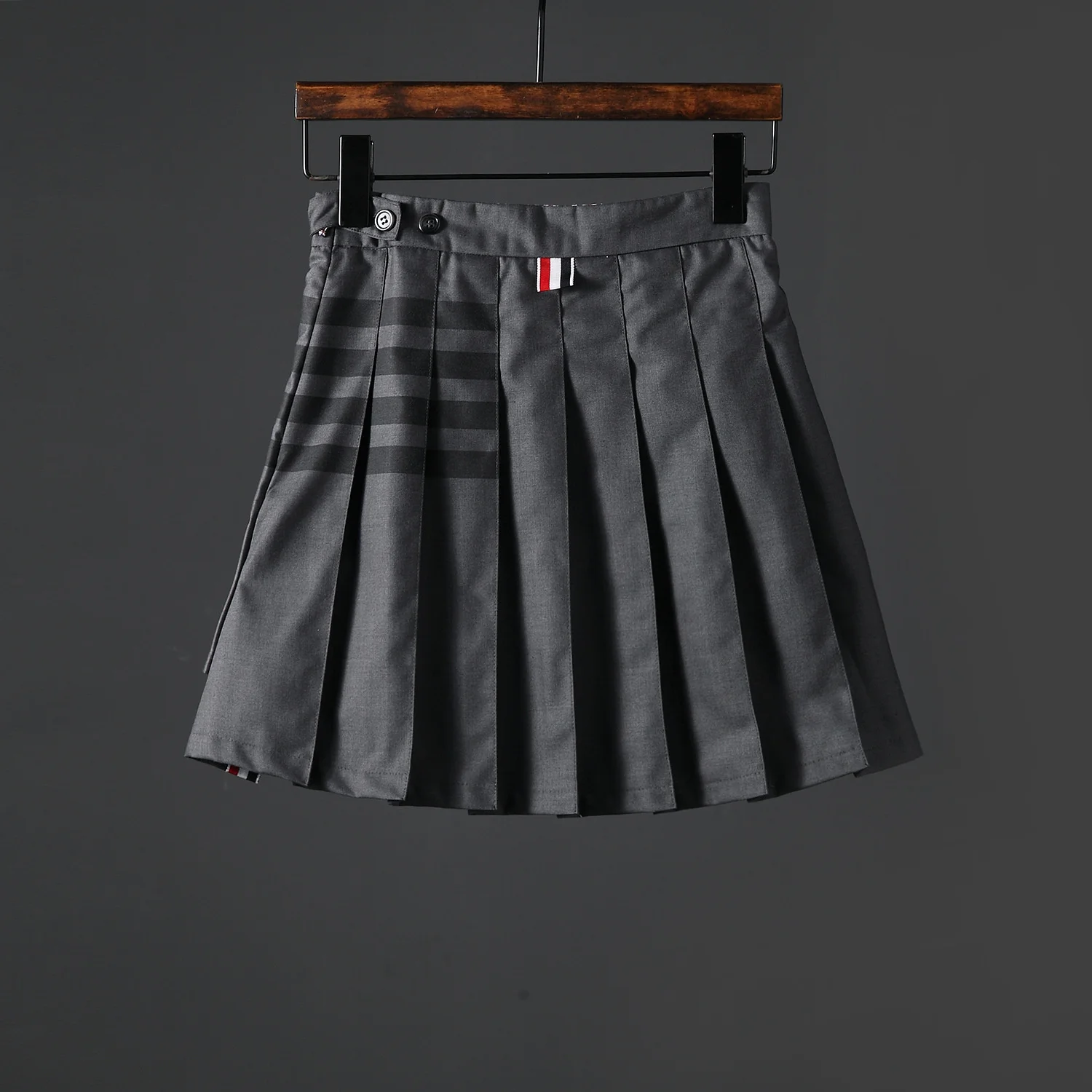 Женское повседневное короткое платье в полоску TB THOM, классическое серое платье на молнии в Корейском стиле, одежда для вечерние 
Женское повседневное короткое платье в полоску TB THOM, классическое серое платье на молнии в Корейском стиле, одежда для вечерние