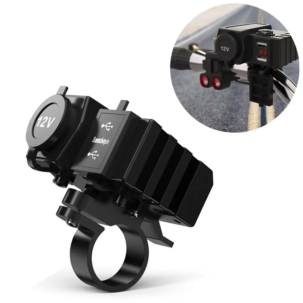 Dual USB Port Motorcycle Charger Waterproof Motorcycle Handlebar Charger 5V 3.1A Adapter Power Supply Socket For Phone Mobile
Dual USB Port Motorcycle Charger Waterproof Motorcycle Handlebar Charger 5V 3.1A Adapter Power Supply Socket For Phone Mobile