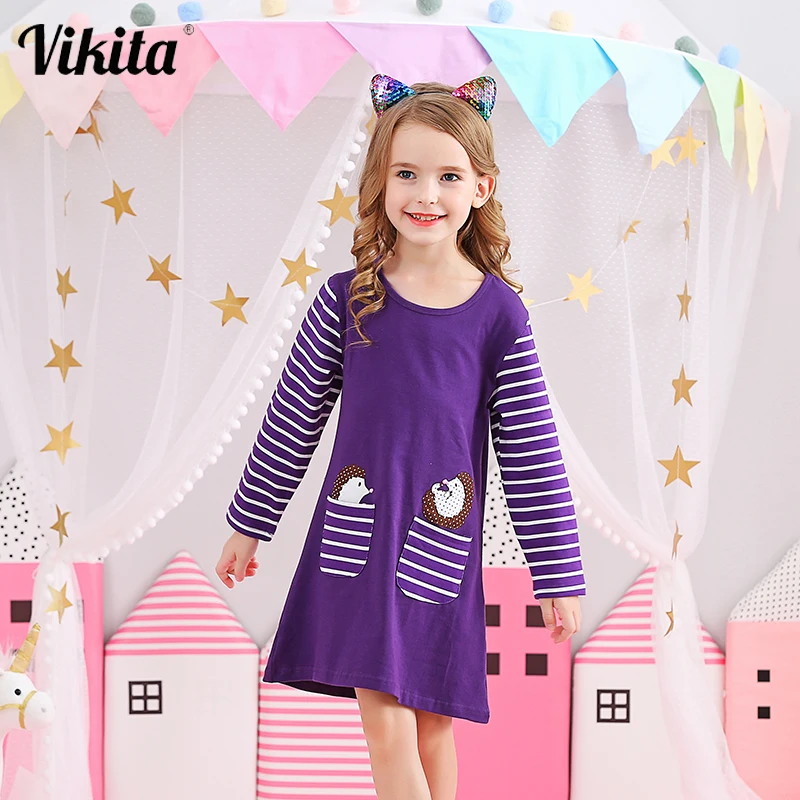 VIKITA Baby Girls Winter Dress Girls Kids Dresses Striped Cartoon Casual Dresses for Girls Clothes Costume 2-8Y MS0277 Mix
VIKITA Baby Girls Winter Dress Girls Kids Dresses Striped Cartoon Casual Dresses for Girls Clothes Costume 2-8Y MS0277 Mix