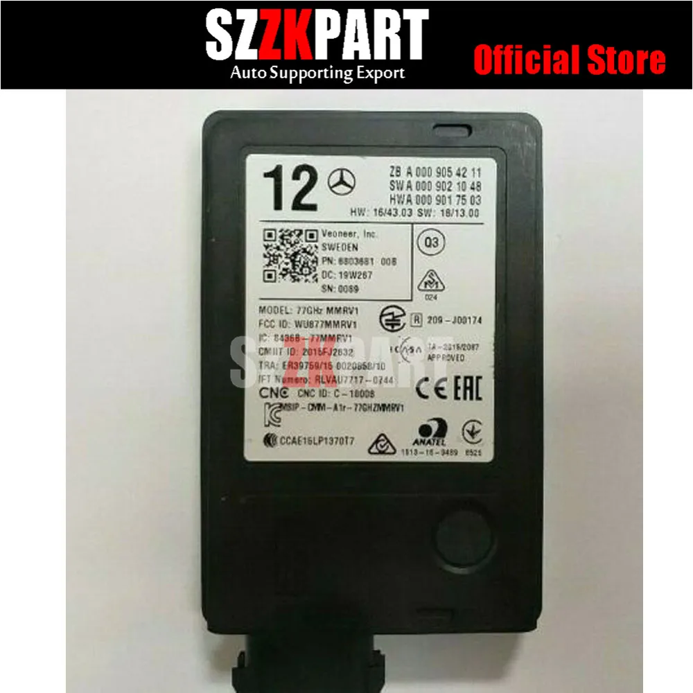 Оригинальный датчик радара для Mercedes W205 W213 W253 Totwinkel Sensor A0009054211|Модули излучения