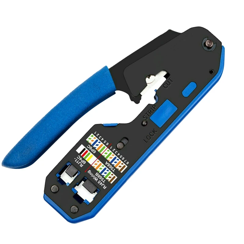 RJ45 Tool Network Crimper Rj45 Crimping Tool Stripper Cutter for Rj45 Cat6 Cat5E Cat5 Rj11 Rj12 Connector
RJ45 Tool Network Crimper Rj45 Crimping Tool Stripper Cutter for Rj45 Cat6 Cat5E Cat5 Rj11 Rj12 Connector