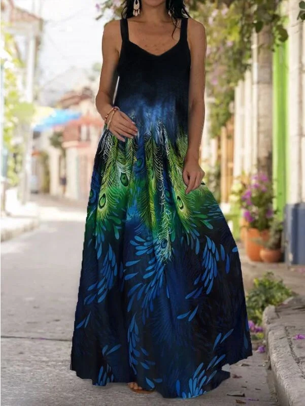 Fashion Style Vintage Printing Women Sundress 2021 Summer V-neck Sleeveless Long Dress Elegant Ladies Maxi Dresses Plus Size 5XL
Fashion Style Vintage Printing Women Sundress 2021 Summer V-neck Sleeveless Long Dress Elegant Ladies Maxi Dresses Plus Size 5XL
