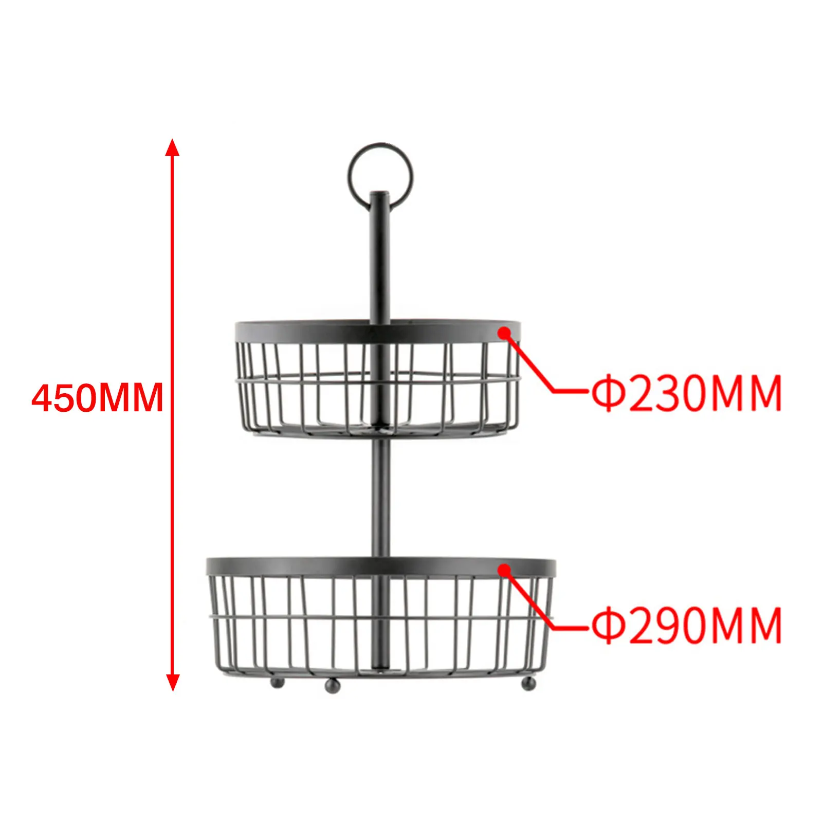 Household Iron 2 Tier Fruit Basket Vintage Style Storage Basket Living Room Fruit Basket Creative Iron Snack Container
Household Iron 2 Tier Fruit Basket Vintage Style Storage Basket Living Room Fruit Basket Creative Iron Snack Container