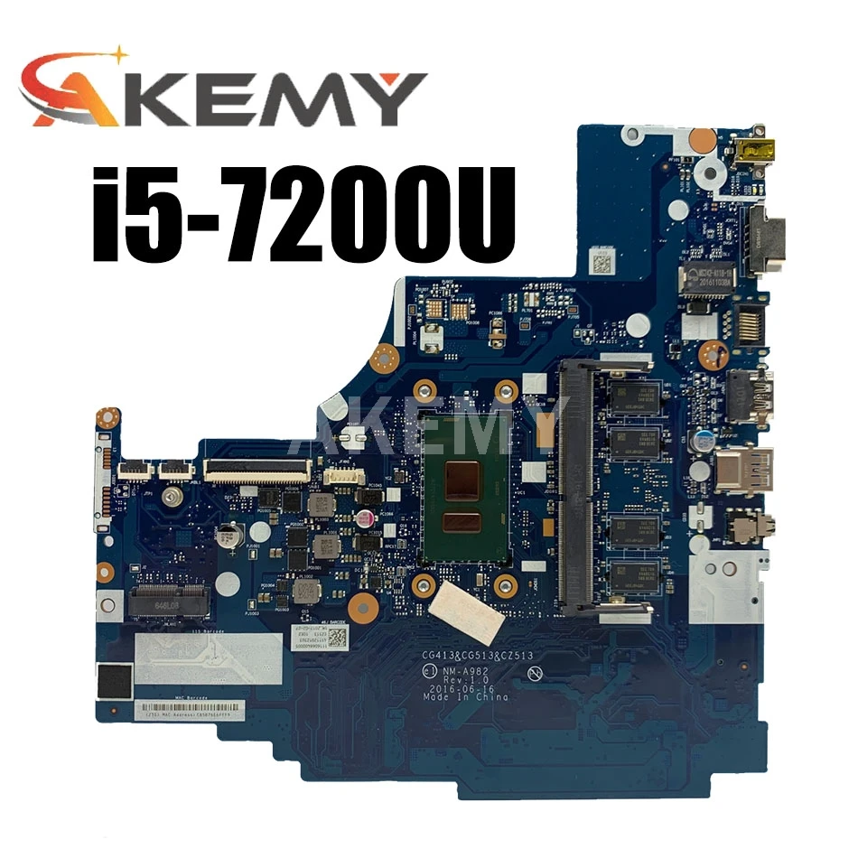 5B20M31047 для Lenovo Ideapad 310-15IKB материнская плата ноутбука с SR2ZU i5-7200U CPU 4 Гб RAM NM-A982 DDR4 100%