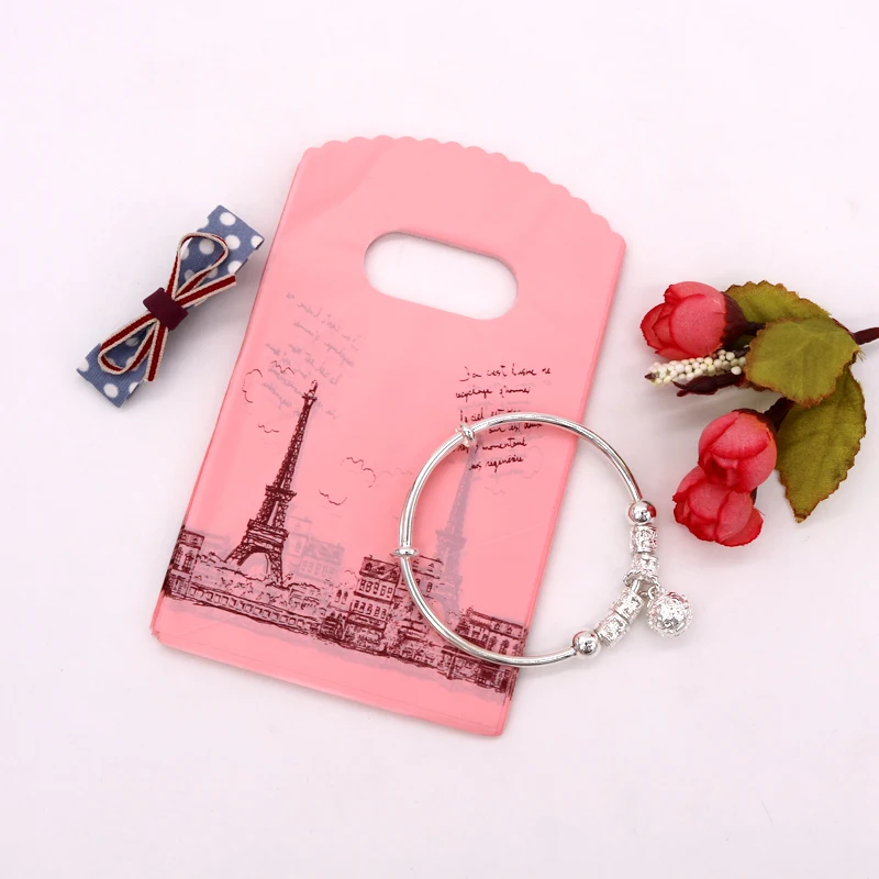 New Arrival Pink Color Printed Tower Plastic Bags 100pcs/lot Handmade DIY Jewelry Earrings Watch Delicate Gift Display Pouches
New Arrival Pink Color Printed Tower Plastic Bags 100pcs/lot Handmade DIY Jewelry Earrings Watch Delicate Gift Display Pouches