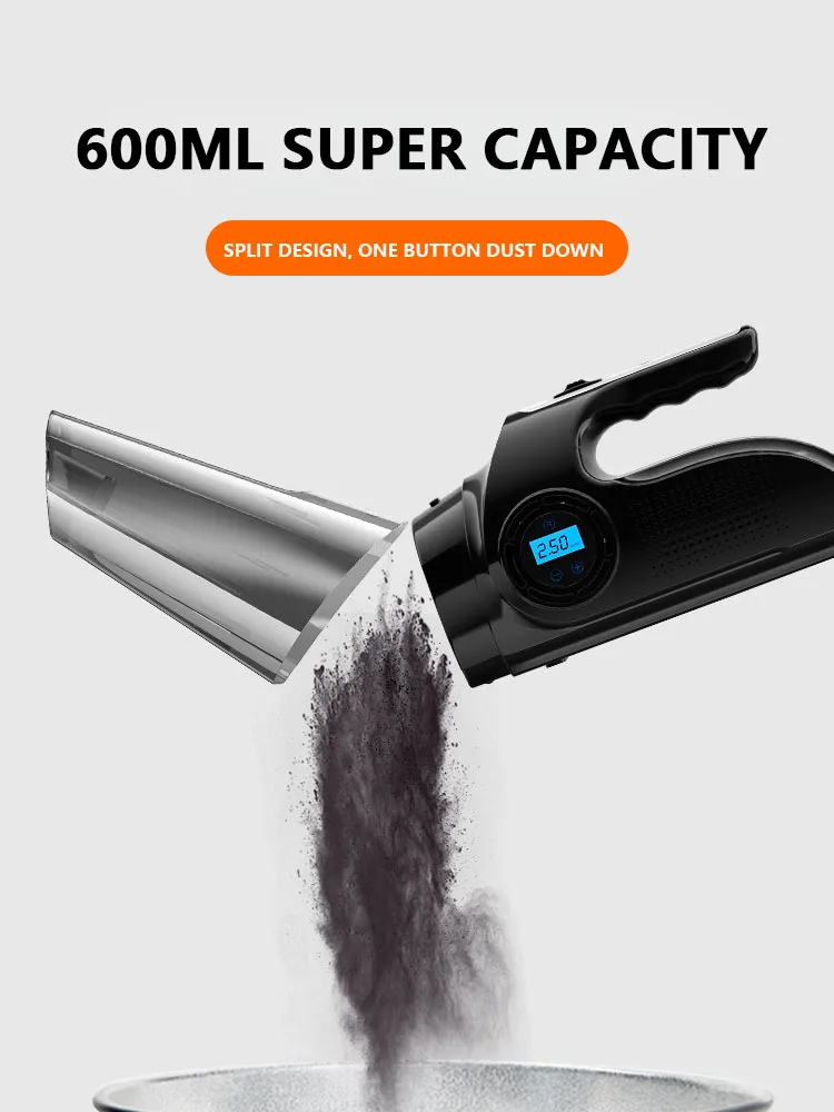 Battery Car Vacuum Cleaner Air Pump Car Wireless Charging Powerful Suction Baseus Home Car Dual-Use High-Power 4 in 1
Battery Car Vacuum Cleaner Air Pump Car Wireless Charging Powerful Suction Baseus Home Car Dual-Use High-Power 4 in 1