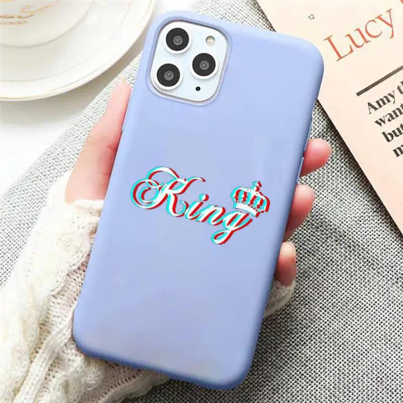 King Queen Cartoon Crown Letter Phone Case Candy Color for iPhone 11 12 mini pro XS MAX 8 7 6 6S Plus X SE 2020 XR
King Queen Cartoon Crown Letter Phone Case Candy Color for iPhone 11 12 mini pro XS MAX 8 7 6 6S Plus X SE 2020 XR