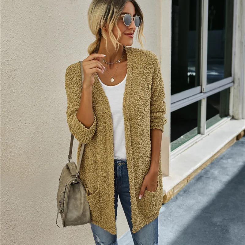 2020 Autumn Casual Women Cardigans Fashion Elegant Long Sleeves Pockets Loose Sweater Coat
2020 Autumn Casual Women Cardigans Fashion Elegant Long Sleeves Pockets Loose Sweater Coat