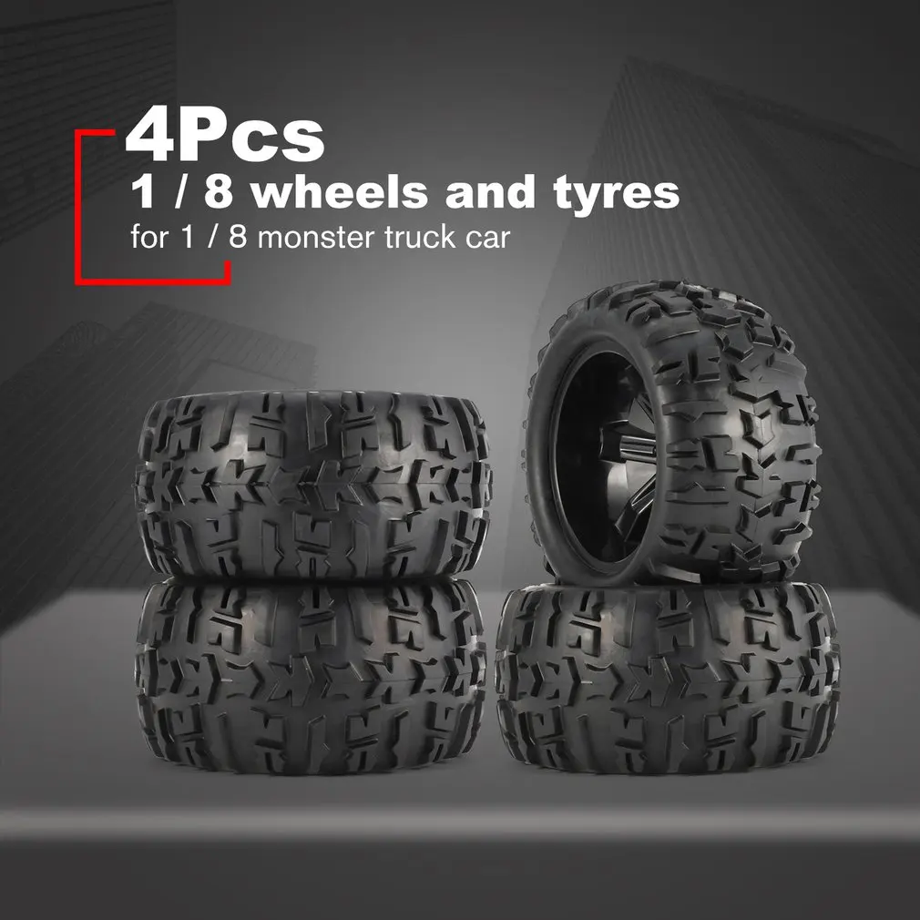 4Pcs 150mm Wheel Rim and Tires for 1/8 Monster Truck Traxxas HSP HPI E-MAXX Savage Flux Racing RC Car Accessories
4Pcs 150mm Wheel Rim and Tires for 1/8 Monster Truck Traxxas HSP HPI E-MAXX Savage Flux Racing RC Car Accessories