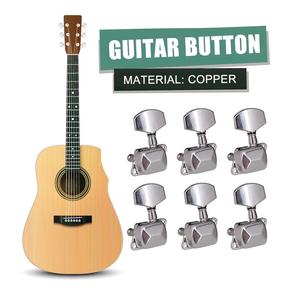Guitar Tuning Pegs Tuner Machine Heads for Acoustic Electric Guitar Parts Machine Heads Tuners Keys Parts 6pcs
Guitar Tuning Pegs Tuner Machine Heads for Acoustic Electric Guitar Parts Machine Heads Tuners Keys Parts 6pcs