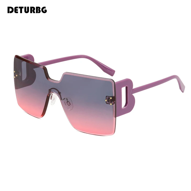 Oversized Rimless Square Sunglasses Women's Luxury Brand Designer Gradient Pink Eyewear Retro Shades for Men UV400 Oculos SG105 
Oversized Rimless Square Sunglasses Women's Luxury Brand Designer Gradient Pink Eyewear Retro Shades for Men UV400 Oculos SG105