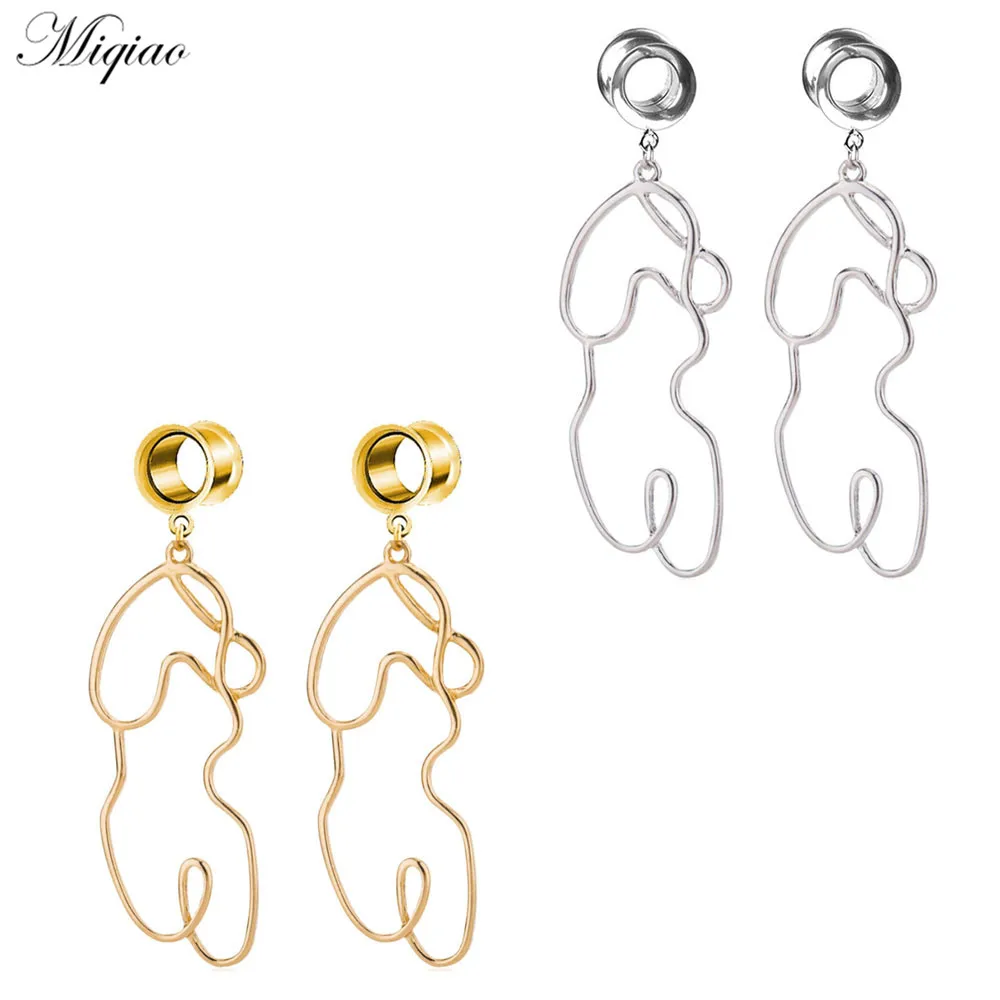 Miqiao 2pcs Simple Hot Selling Stainless Steel Hollow Body Contour Ear Expander Body Exquisite Piercing Jewelry 
Miqiao 2pcs Simple Hot Selling Stainless Steel Hollow Body Contour Ear Expander Body Exquisite Piercing Jewelry