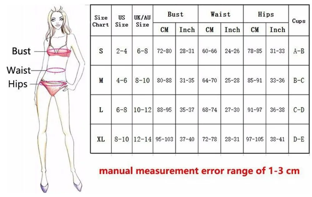 New FashionSexy Bikini Set Women Swimming Suit Fashion Swimsuit Two-Piece Swimwear Bathing Suit Female Biquini Plus Size XL
New FashionSexy Bikini Set Women Swimming Suit Fashion Swimsuit Two-Piece Swimwear Bathing Suit Female Biquini Plus Size XL
