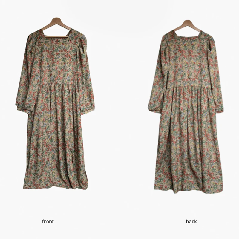 HStar Vintage Square Collar Puff Sleeve Female Dress Spring Chic Floral Lace-up Women Long Dress 2020 Elegant Vestido
HStar Vintage Square Collar Puff Sleeve Female Dress Spring Chic Floral Lace-up Women Long Dress 2020 Elegant Vestido