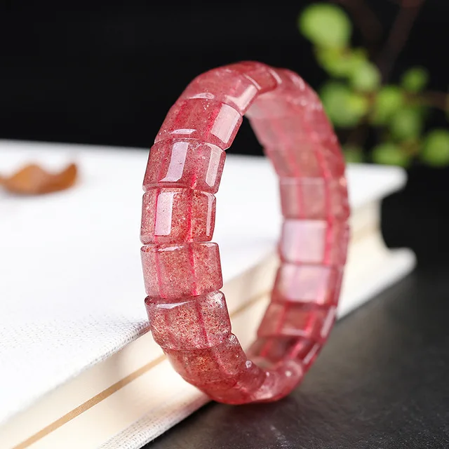 Natural Ice Red Strawberry Quartz Crystal Woman Crystal Bracelet 15x10mm Rectangle Beads Love Gift Stretch Gemstone AAAAA
Natural Ice Red Strawberry Quartz Crystal Woman Crystal Bracelet 15x10mm Rectangle Beads Love Gift Stretch Gemstone AAAAA
