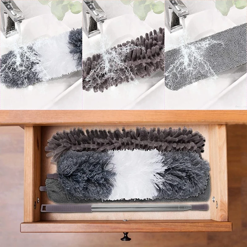 Microfiber Duster with Extension Pole,Washable,Bendable Dusters, for Cleaning Ceiling Fan,Ceiling,Blinds,Furniture,Car
Microfiber Duster with Extension Pole,Washable,Bendable Dusters, for Cleaning Ceiling Fan,Ceiling,Blinds,Furniture,Car