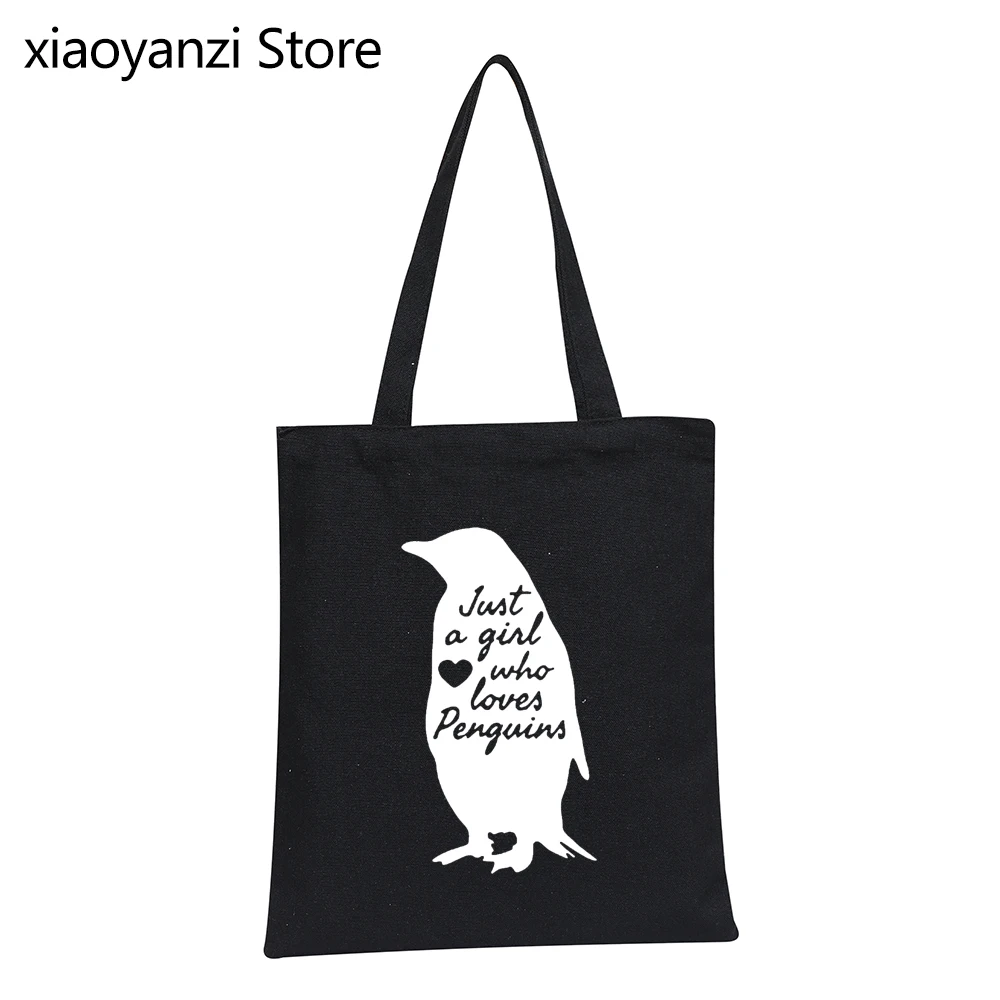 Penguin Eco Reusable Large Tote Shopper Bags Gift Animal Zoo Aquarium Gift Lover Print Just A Girl Who Loves Shoulder Bag
Penguin Eco Reusable Large Tote Shopper Bags Gift Animal Zoo Aquarium Gift Lover Print Just A Girl Who Loves Shoulder Bag