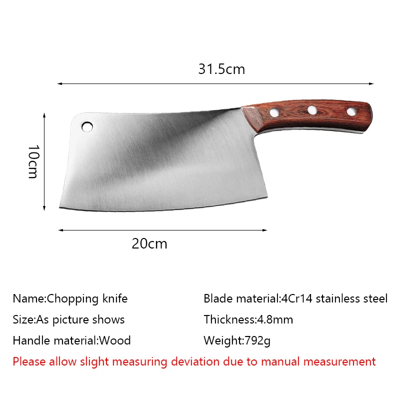 Режущий нож 4Cr14mov из нержавеющей стали кухонные ножи для резки костей свиной